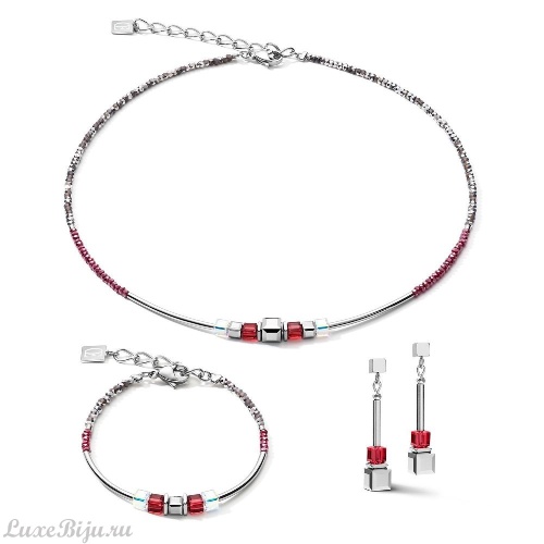 Браслет Coeur de Lion Frontline Silver-Red 5042/30-0300 фото 2