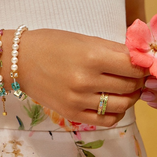 Кольцо Coeur de Lion Multicolour Rainbow-Gold 54, 0146/40-1535 54 фото 4