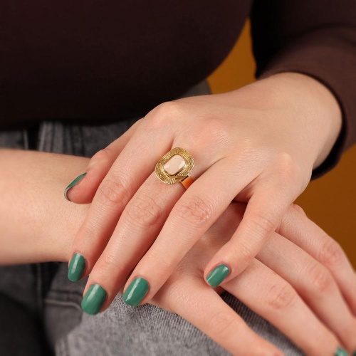 Кольцо TARATATA, Joyeuse, разъемное, со стеклянной бусиной, TT-H24-11419-201 белый фото 3