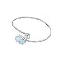 Браслет Catherine Bijoux, Aurora crystal, кафф с кристаллами, CB26.1-5685ES голубой