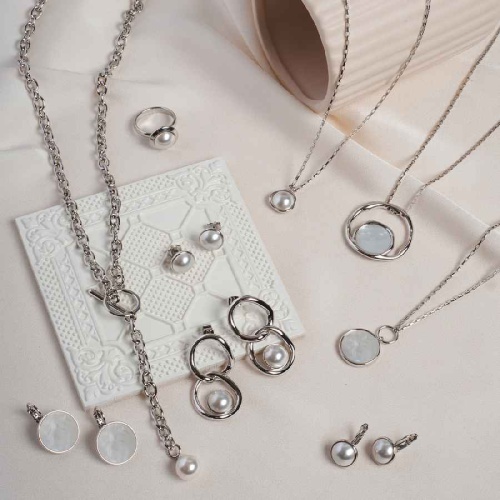 Серьги Fiore Luna MOP, A2010NM-E01.2 BW/S фото 2