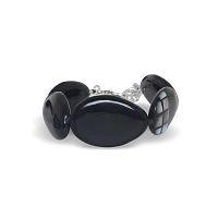 Браслет Nature Bijoux, Rivoli, со смолой и перламутровой мозайкой, NB26.2-13-44644 черный