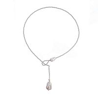 Колье Lanzerotti, Monroe, с жемчугом, LZ-23.07-278 белый