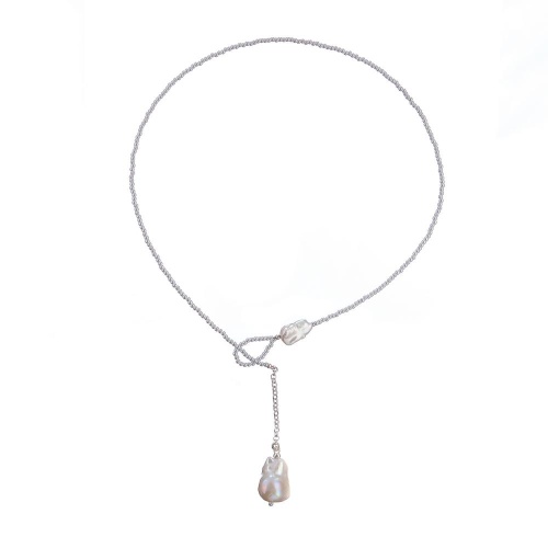 Колье Lanzerotti, Monroe, с жемчугом, LZ-23.07-278 белый
