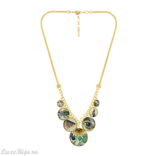 Колье TARATATA, Glaneuse, с рисунком напечатанным на смоле, TT-E22-09116-20M золотистый фото 2