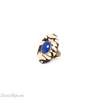 Кольцо Nature Bijoux, Camouflage, с термитником в смоле и лазуритом, NB23.2-19-25050 синий