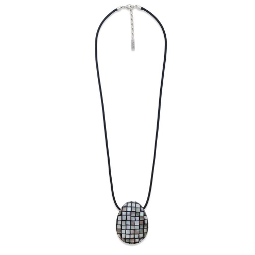 Колье Nature Bijoux, Rivoli, с перламутровой мозайкой, NB26.2-15-43901 серый
