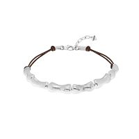 Колье VIDDA, Nexus, кожаный, металл, VD26.1-02465 серебристый, 45см