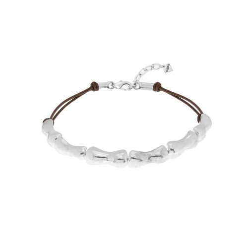 Колье VIDDA, Nexus, кожаный, металл, VD26.1-02465 серебристый, 45см