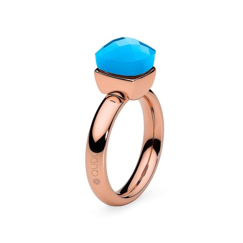 Кольцо Qudo Firenze blue opal 17.2 мм 610549/17.2 BL/RG фото 4