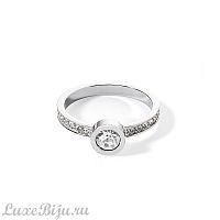 Кольцо Coeur de Lion Crystal-Silver  17.2 мм, 0228/40-1817 54