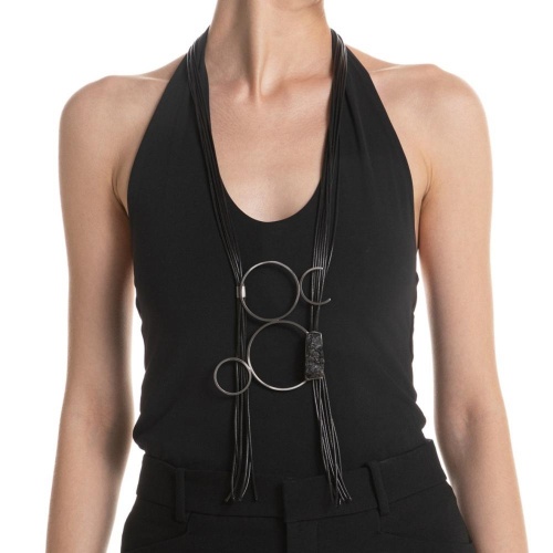 Колье Katerina Vassou, Cosmic, с турмалином, KV25.2-404830BTOURM серебристый фото 2