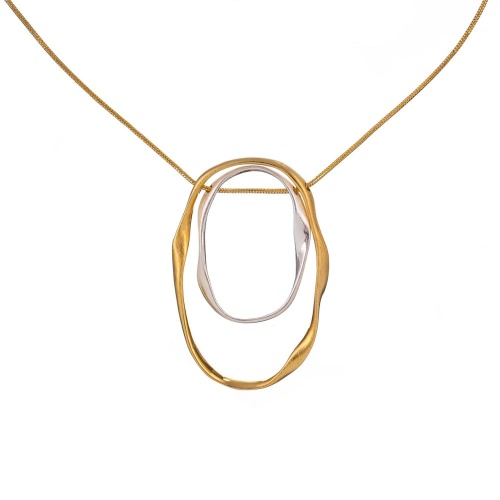 Колье Dansk Copenhagen, Elysian, биколорное, DNSK26.1-9C2501027 золотистый фото 2