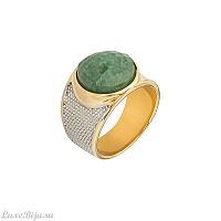 Кольцо Possebon pearl green quartz 18 мм