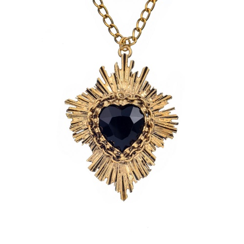 Колье Celeste G, с кристаллом Swarovski в форме сердца, CS26.1-1126 черный фото 2