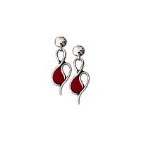 Серьги Tra-la-ra, Infinity, со вставкой из смолы, TLR23-231P101 красный