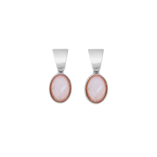 Серьги Possebon  quartz rose