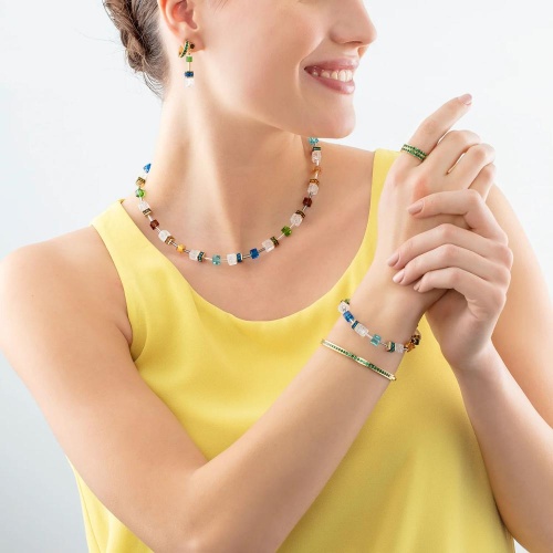 Серьги Coeur de Lion Dark Green-Gold, 0127/21-0549 фото 2