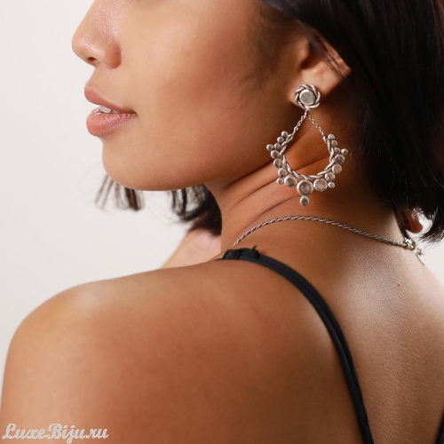 Серьги ORI TAO, Malaga, подвески с берберским узором, OT22.1-12-30231 серебристый фото 3