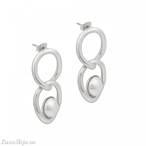 Серьги Fiore Luna Pearl A2006PE-E01.1 BW/S