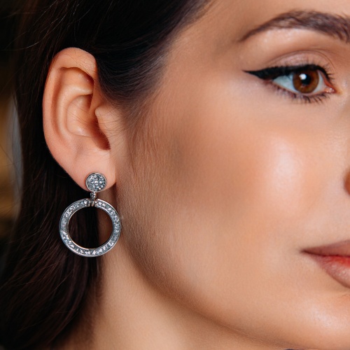 Серьги Fiore Luna CAL, A2002SW-E108.1 BW/S фото 3