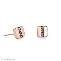 Пусеты Coeur de Lion Anthracite-Rosegold 0225/21-1223