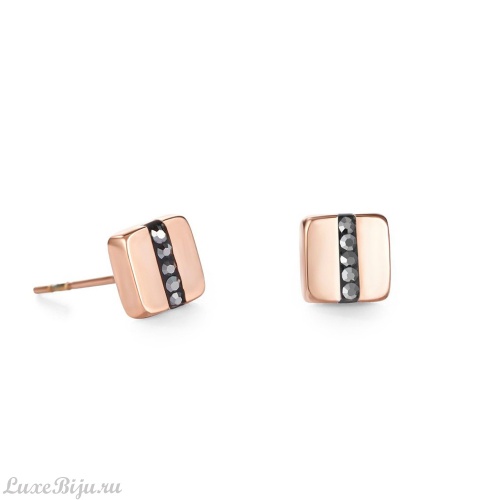 Пусеты Coeur de Lion Anthracite-Rosegold 0225/21-1223