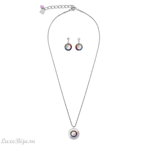 Серьги Coeur de Lion Multicolour Silver 5004/21-1517 фото 2