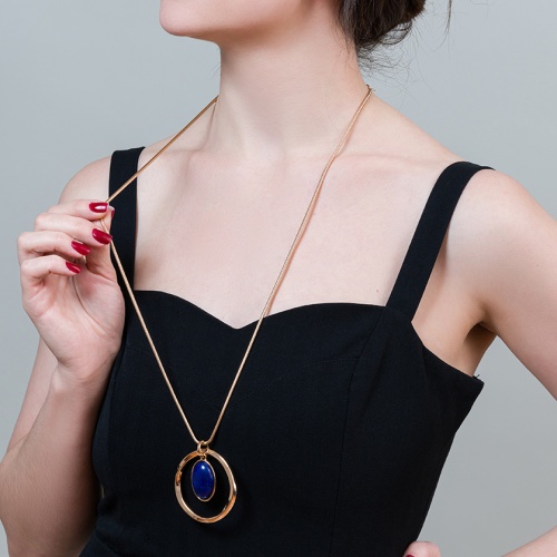 Колье Fiore Luna NATURAL LAPIS, LN5133 BL/RG фото 2