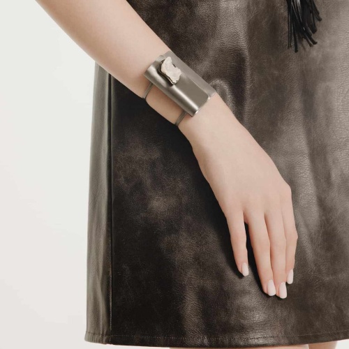 Браслет Katerina Vassou, Belfry, кафф, с друзой агата, KV24.2-401374B серебристый фото 2