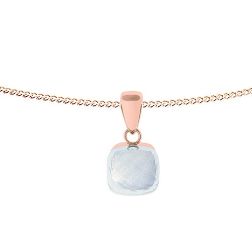 Колье Qudo Firenze arctic blue opal, 400368.1 BL/RG фото 8