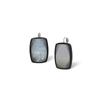 Серьги Nature Bijoux, Calypso, с перламутром и рогом, NB26.2-12-90723 серый