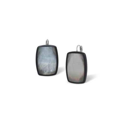 Серьги Nature Bijoux, Calypso, с перламутром и рогом, NB26.2-12-90723 серый