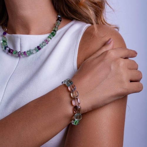 Браслет Lanzerotti, Ispirazione, флюорит, LZ-24.10-412 сиреневый фото 2