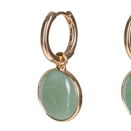 Серьги Fiore Luna GREEN AVENTURINE, LE1119 G/G фото 3