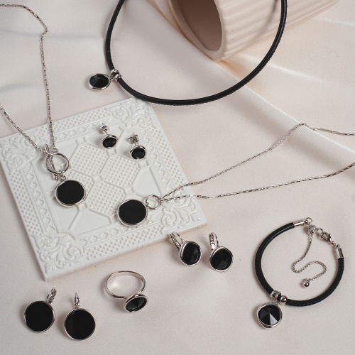 Колье Fiore Luna Onyx, B2010NM-N03.1 BW/S фото 2