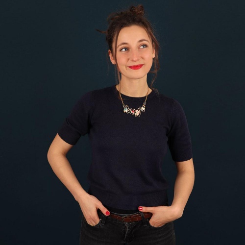 Колье TARATATA, Paulette, с цветной смолой и стеклянными бусинами, TT-H23-11121-20M золотистый фото 9