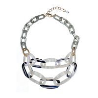 Колье Moon Paris, Lorian, с акриловыми звеньями, ML-23.03-024 оливковый