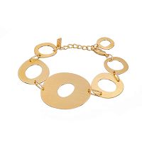 Браслет Dansk Copenhagen, Alaya, с овалами неправильной формы, DNSK25.2-7C2501001 золотистый