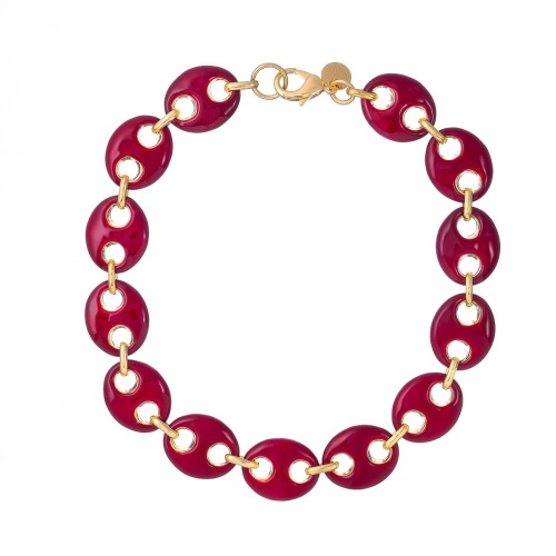 Колье Francesca Bianchi, с эмалью, FB25.2-BS19 красный