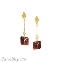 Серьги Franck Herval, Dolly, с перламутром и кристаллом Swarovski, FH22.2-12-67724 золотистый