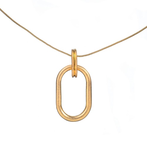 Колье Dansk Copenhagen, Tula, с подвеской в форме овала, DNSK25.2-9C2507015 золотистый фото 2