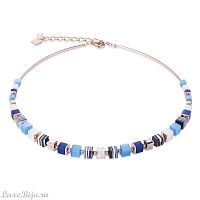 Колье Coeur de Lion Blue-Turquoise 4963/10-0706