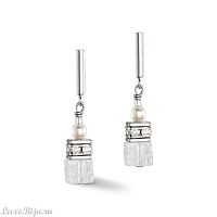 Серьги Coeur de Lion White, 5086/21-1400