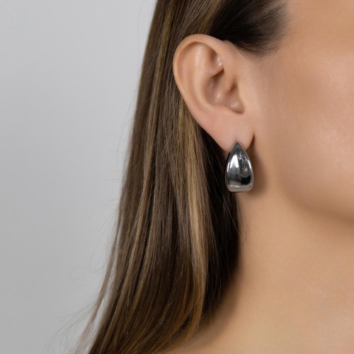 Серьги Dansk Copenhagen, Courage Waterproof, с зеркальным эффектом, DNSK26.1-3W2601015 серебристый фото 2