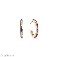 Серьги Coeur de Lion Multicolor-Rosegold 0139/21-1577