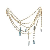 Колье Katerina Vassou, Syncopation, многослойное, с кианитом, KV26.1-405993G золотистый