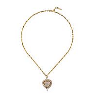 Колье Celeste G, со смальтой и кристаллами Swarovski, CS26.1-1516 белый