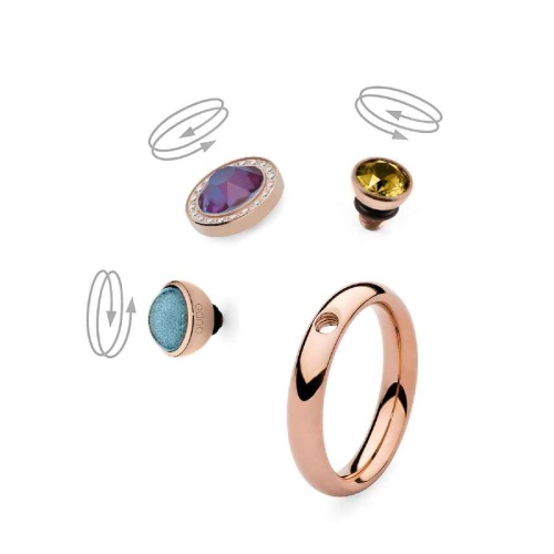 Кольцо - база Qudo Basic small gold 15.4 мм 627063 RG фото 2