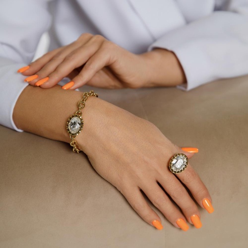 Браслет Qudo TIVOLA UNICA big (G/P) Crystal, 189501 фото 4